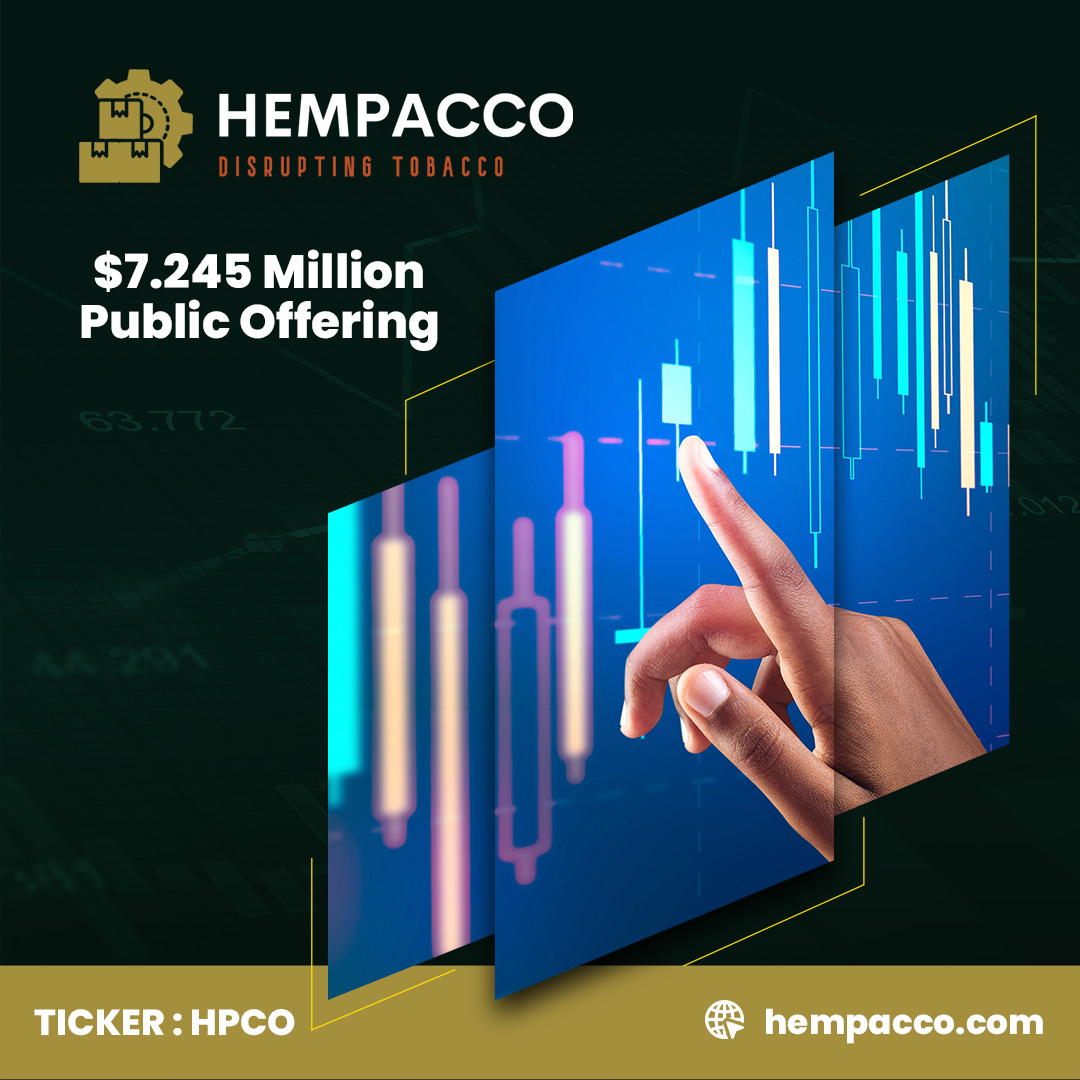 Hempacco Co., Inc. Announces Closing of Upsized $7.245 Million Public Offering Including Full Exercise of Over-Allotment Option